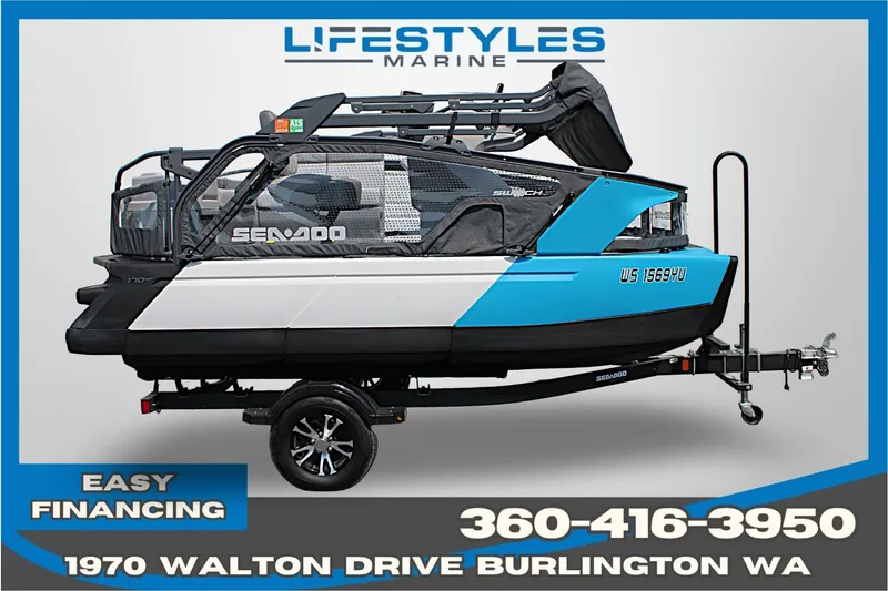 The Image of 2023 Sea-Doo Switch Sport Compact on trailer, available at Lifestyles Marine, Burlington WA. - 0