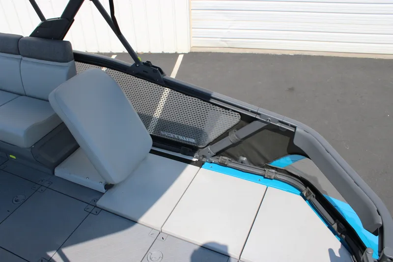 Slide: The Image of 2023 Sea-Doo Switch Sport Compact interior seating and deck detail. - 27