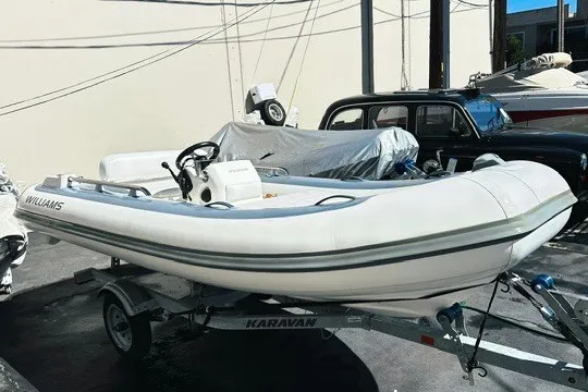 The Image of 2018 Williams Jet Tenders Sportjet 395 on trailer, parked outdoors. - 0