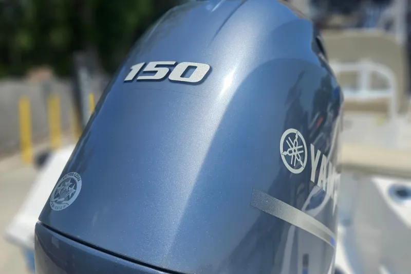 Slide: The Image of Yamaha 150 outboard motor on a 2019 Tidewater 210 LXF boat. - 6