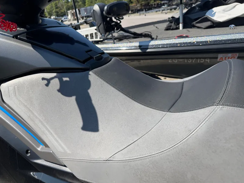 Slide: The Image of Close-up of a gray seat on a 2020 Yamaha FX Cruise Super Charger. - 5