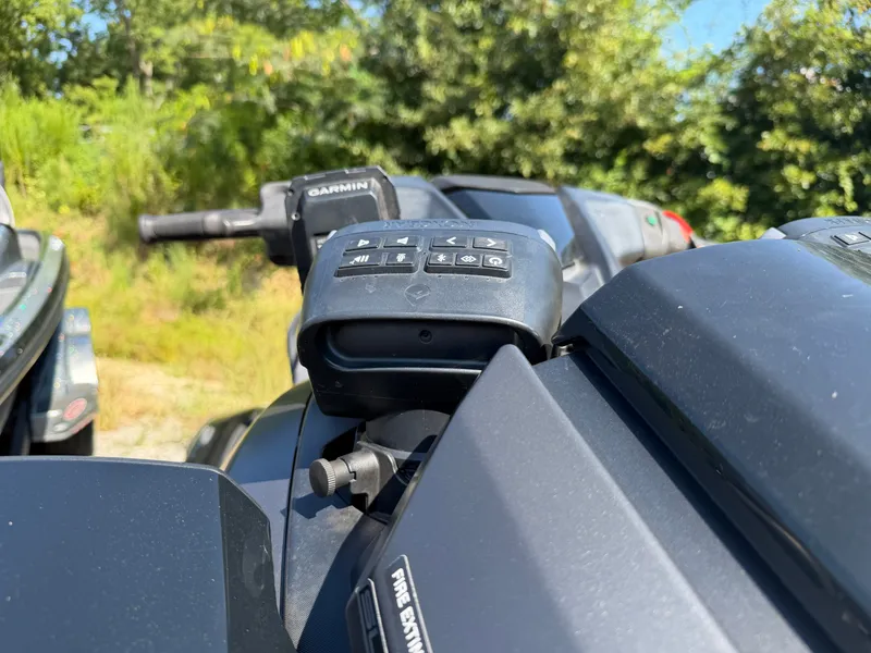 Slide: The Image of Close-up of the control console on a 2020 Yamaha FX Cruise Super Charger jet ski. - 3