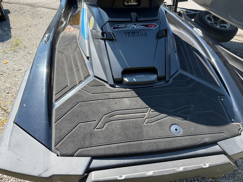 Slide: The Image of A 2020 Yamaha FX Cruise Super Charger jet ski with a non-slip deck. - 7