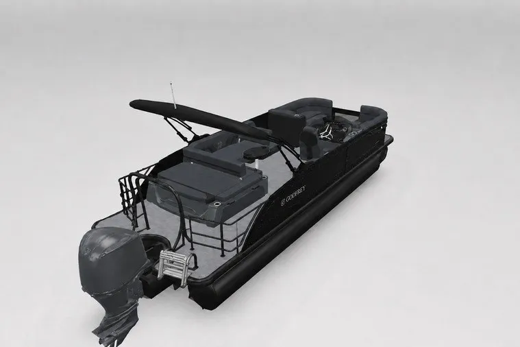 Slide: The Image of 2027 Godfrey Monaco 235 SFL pontoon boat with sleek design and modern features. - 20