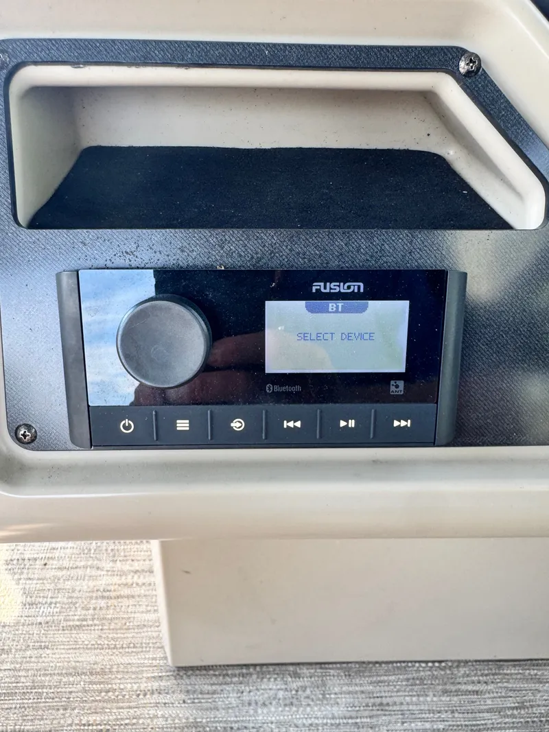 Slide: The Image of A Fusion audio system with Bluetooth capability on a boat. - 13
