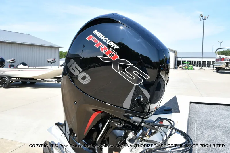 Slide: The Image of A Mercury Pro XS 150 outboard motor on a Ranger RT198P boat. - 5