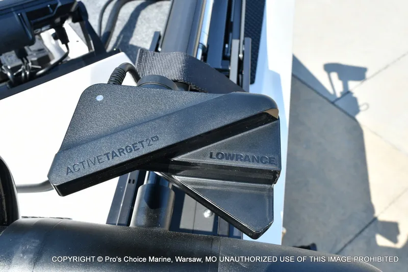 Slide: The Image of Close-up of a Lowrance ActiveTarget 2 device on a Ranger RT198P boat. - 25