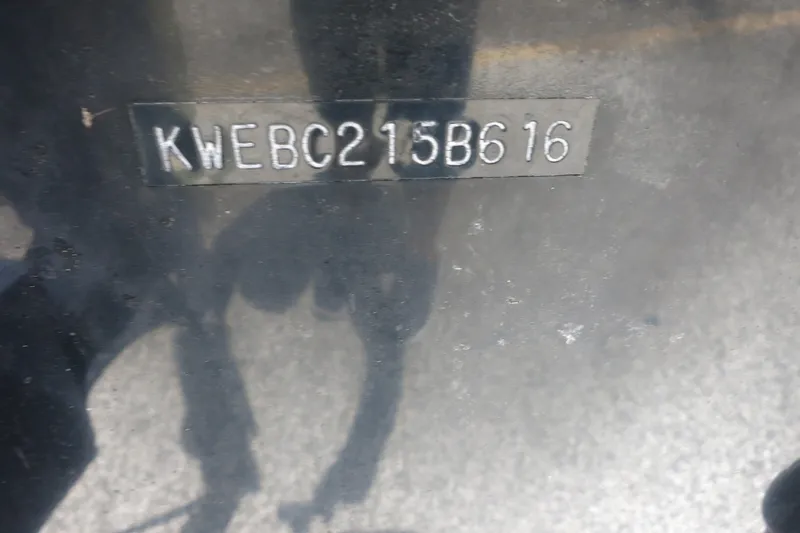Slide: The Image of Hull identification number on 2016 Key West 1720 Center Console boat. - 7