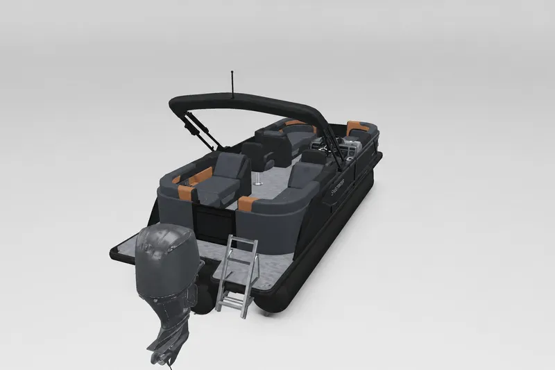 Slide: The Image of 2027 Godfrey Sweetwater 22' Split Bench Tritoon with sleek design and modern features. - 3