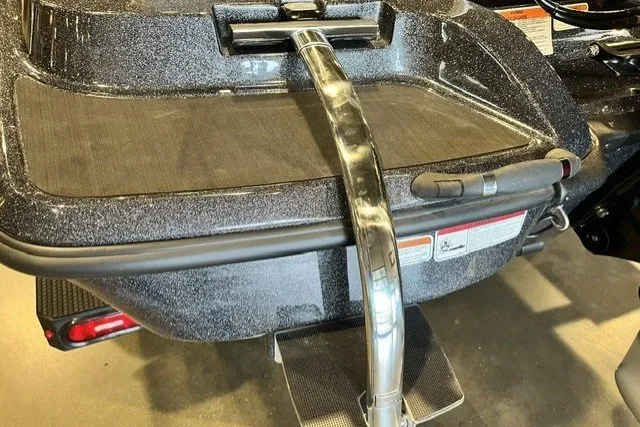 Slide: The Image of Rear view of a 2027 Nitro Z18 XL Pro boat with metallic finish. - 64