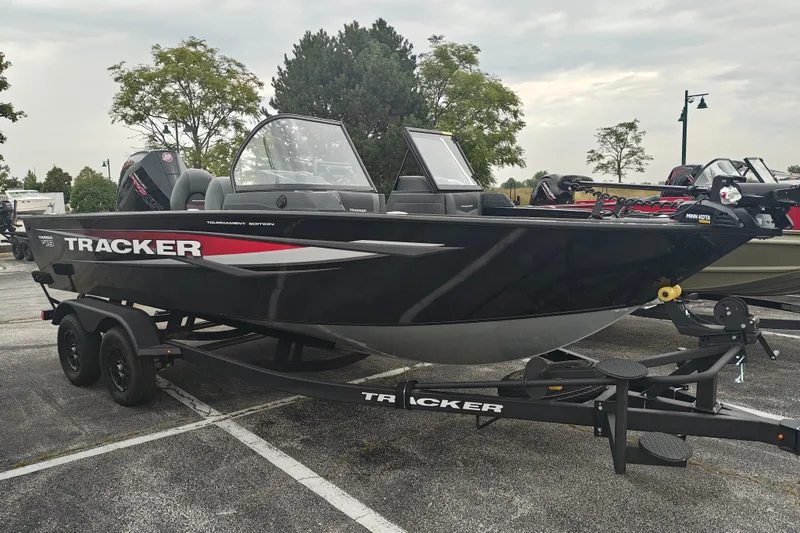 The Image of 2026 Tracker Targa V-19 WT boat on trailer in parking lot. - 0