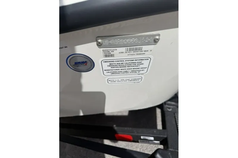Slide: The Image of Ranger ALPHA 208 2026 emissions control label with certification details. - 10
