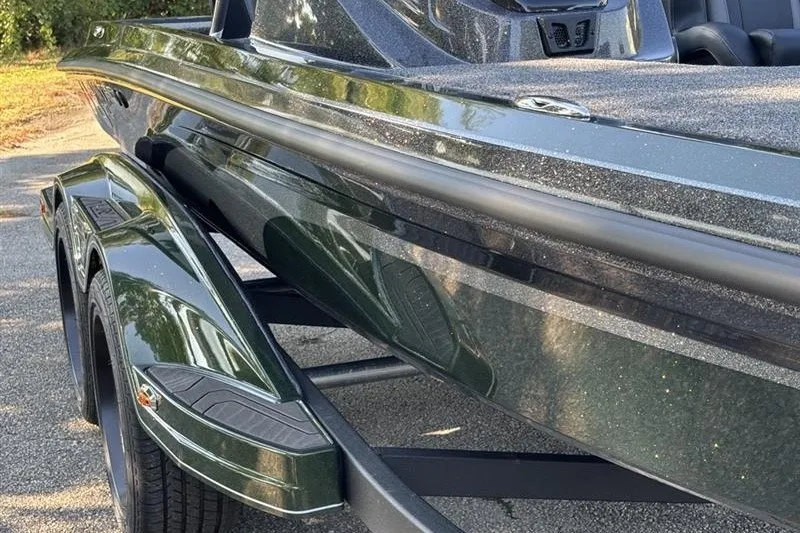 Slide: The Image of 2027 Nitro Z18 XL Pro boat on trailer, sleek design, glossy finish. - 71