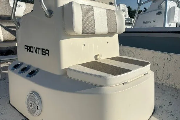 Slide: The Image of 2016 K2 Marine 2104 Frontier boat seat with storage and cup holders. - 8