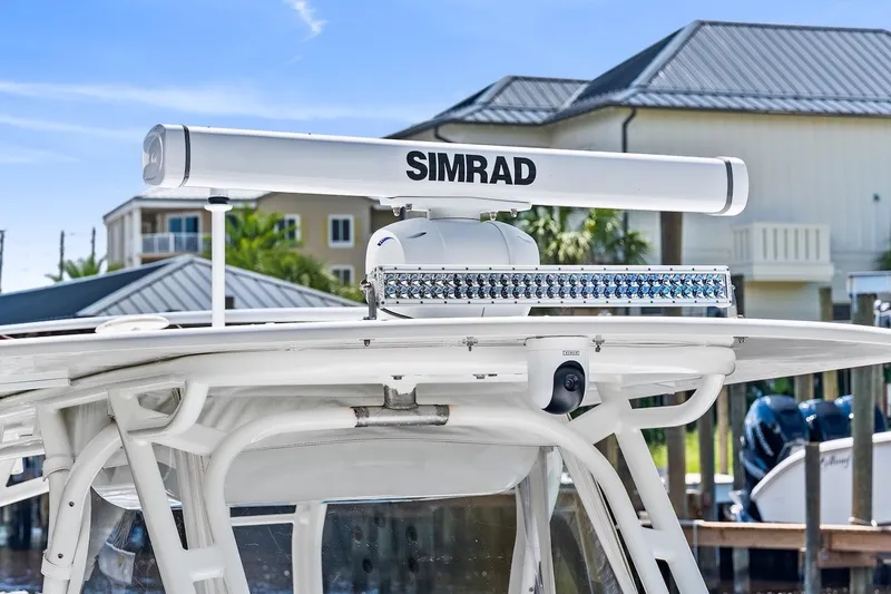 Slide: The Image of 2013 Yellowfin 39 Offshore boat with Simrad radar and LED light bar. - 47