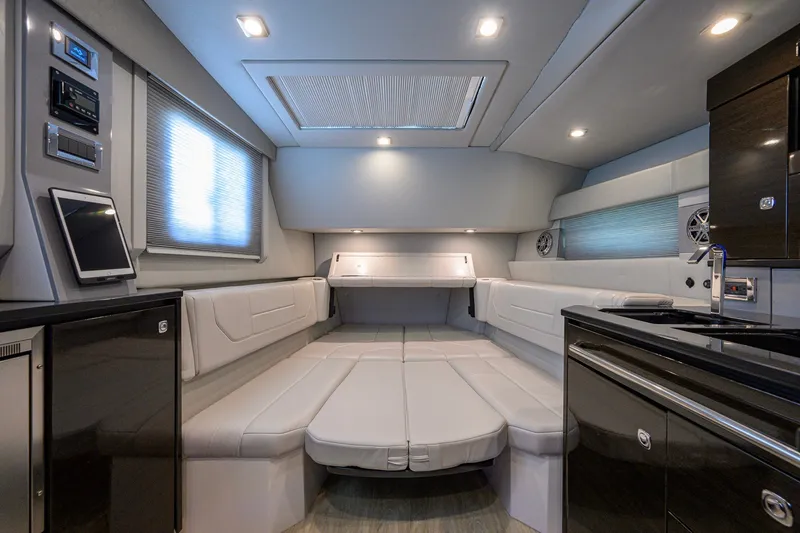 Slide: The Image of Luxurious interior of 2019 Formula 430 Super Sport Crossover yacht with modern amenities. - 86