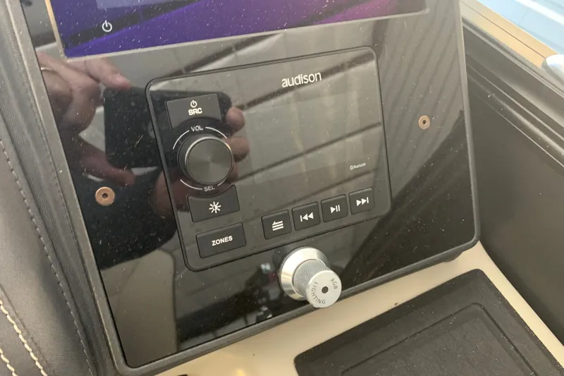 Slide: The Image of Control panel of 2022 Barletta LUSSO 25U with Audison audio system. - 21