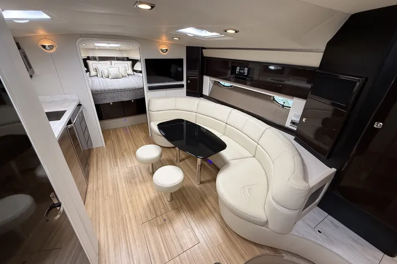 Slide: The Image of Luxurious interior of a 2016 Formula 40 Performance Cruiser with modern seating and elegant design. - 20