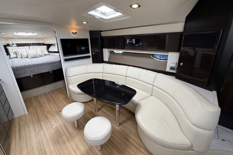 Slide: The Image of Luxurious interior of a 2016 Formula 40 Performance Cruiser with modern seating and elegant decor. - 21