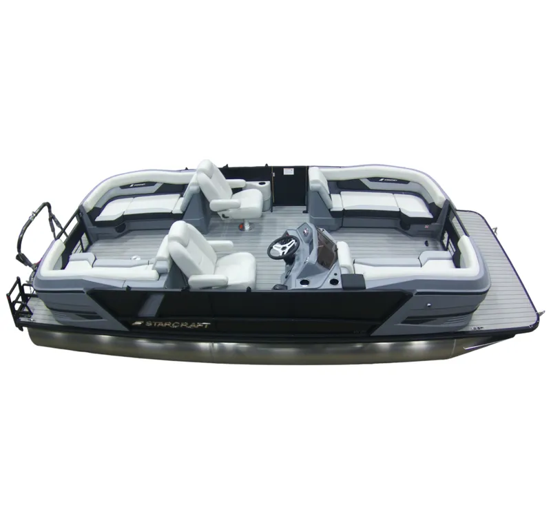 Slide: The Image of Starcraft VX 24 R DH 2026: Luxurious pontoon boat with stylish design and comfortable seating. - 4