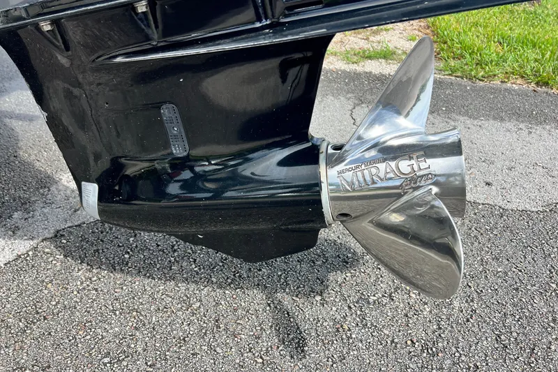 Slide: The Image of Mercury Marine Mirage Plus propeller on 2016 Sportsman Heritage 231 Center Console boat. - 4