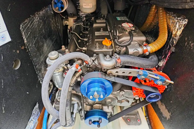 Slide: The Image of Engine compartment of a 2011 Jeanneau Sun Odyssey 50 DS sailboat. - 36