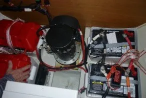 Slide: The Image of Electrical system components in a 2011 Jeanneau Sun Odyssey 50 DS yacht. - 38