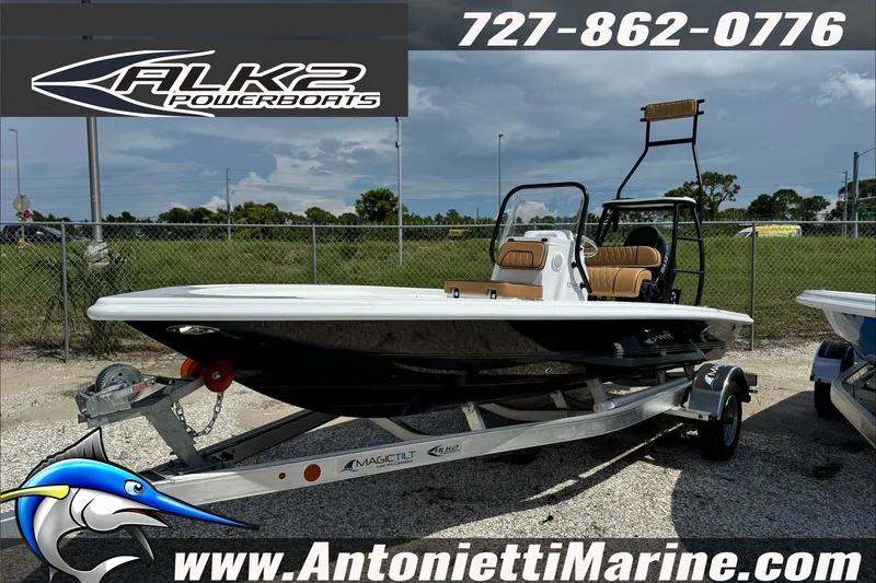 The Image of 2027 ALK2 Powerboats 17HS on trailer at Antonietti Marine dealership. - 0