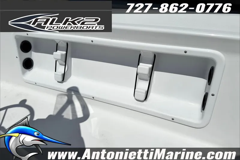 Slide: The Image of 2027 ALK2 Powerboats 17HS model, featuring sleek design and branding details. - 11
