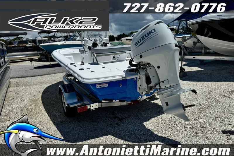 Slide: The Image of 2027 ALK2 Powerboats 17HS with Suzuki engine on trailer at Antonietti Marine. - 5
