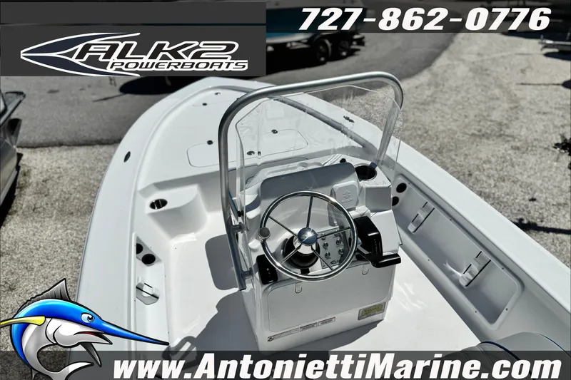 Slide: The Image of 2027 ALK2 Powerboats 17HS model, featuring sleek design and modern controls. - 6