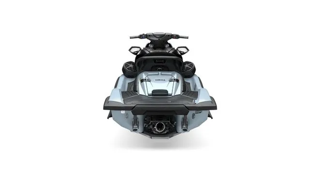 Slide: The Image of Rear view of a 2027 Yamaha WaveRunner FX SVHO with a gray hull and black handlebars. - 4