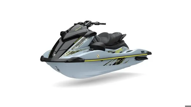 Slide: The Image of Yamaha WaveRunner GP SVHO 2027 with sleek design, sporty graphics, and ergonomic seating. - 7