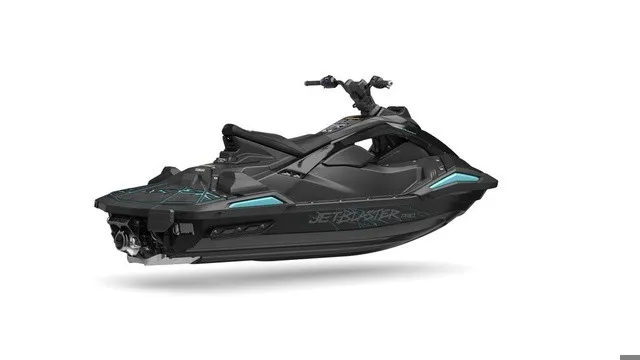 Slide: The Image of Yamaha WaveRunner JetBlaster PRO 2-Up 2027 in black with turquoise accents. - 3