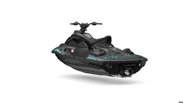 Slide: The Image of A black Yamaha WaveRunner JetBlaster PRO 2-Up from 2027 with turquoise accents. - 5