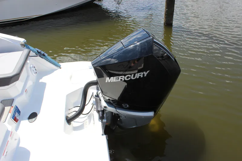 Slide: The Image of 2024 Cobalt R6 Outboard with Mercury engine in water. - 8