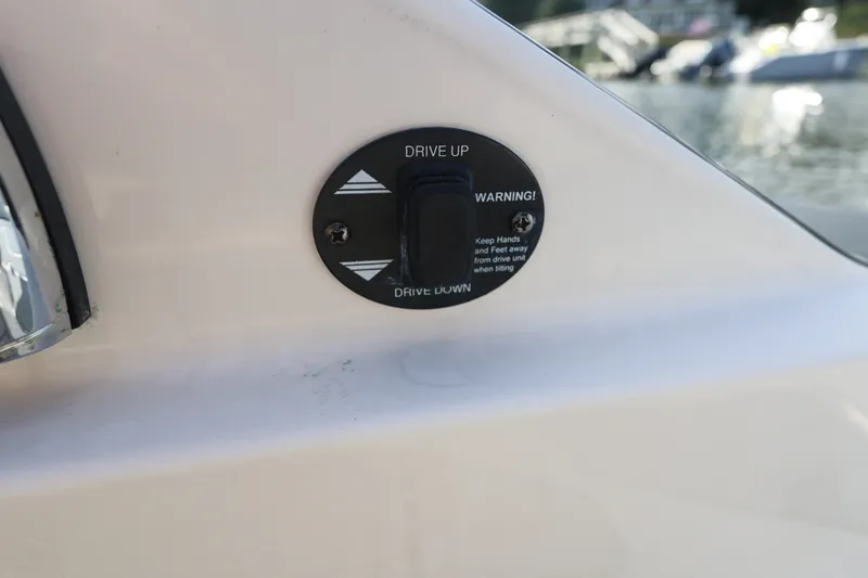 Slide: The Image of Close-up of a 2014 Monterey 268SS Super Sport boat control panel. - 11