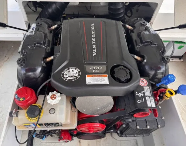 Slide: The Image of A Volvo Penta 280 V6 engine in a 2019 Cobalt CS23 boat. - 10