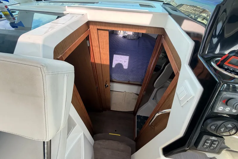 Slide: The Image of Interior cabin view of a 2021 Beneteau Antares 27 boat. - 29