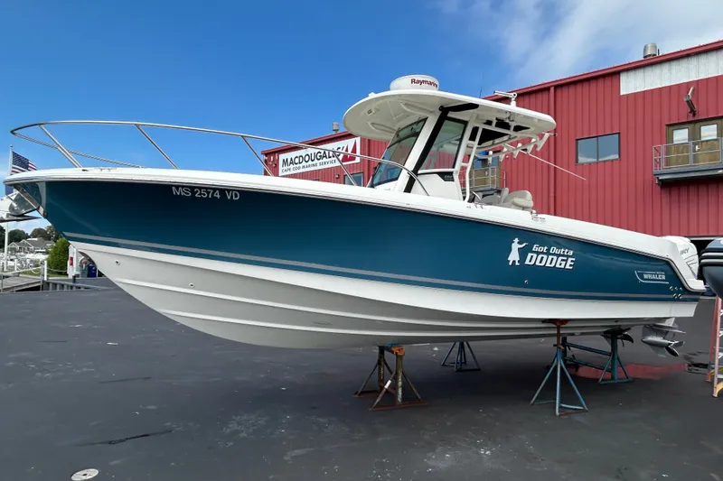 The Image of 2020 Boston Whaler 280 Outrage boat on display at Cape Cod Marine Service. - 1