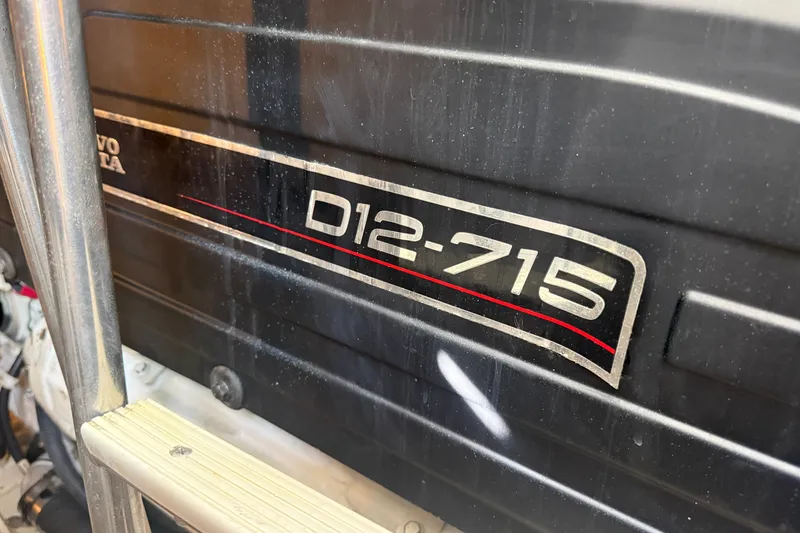 Slide: The Image of Volvo Penta D12-715 engine on 2008 Cruisers Yachts 520 Express. - 23
