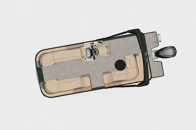 Slide: The Image of Top view of 2027 Godfrey Sweetwater 22' Cruise Special Edition Tritoon boat layout. - 116
