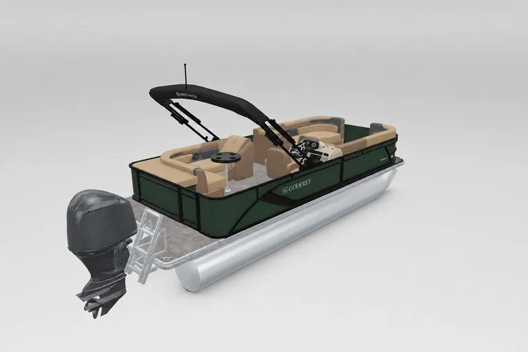 Slide: The Image of 2027 Godfrey Sweetwater 22' Cruise Special Edition Tritoon with sleek design and comfortable seating. - 113
