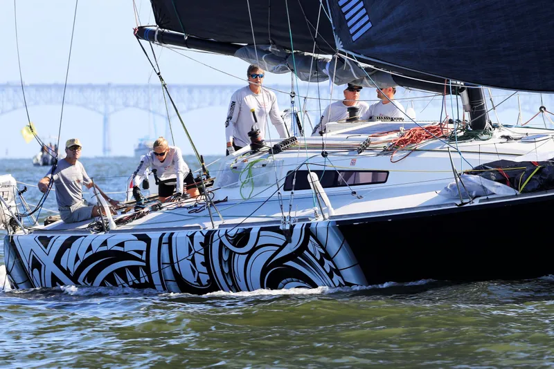 Slide: The Image of Voilier Class 40 Akilaria MK1 de 2007 sur l'eau. - 21