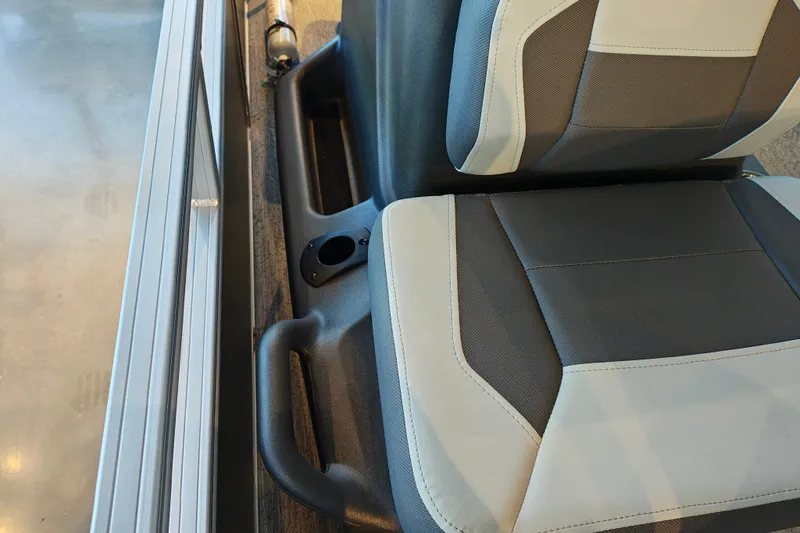 Slide: The Image of 2027 Sun Tracker Bass Buggy 16 XL Select boat seats with cup holder and handle. - 18