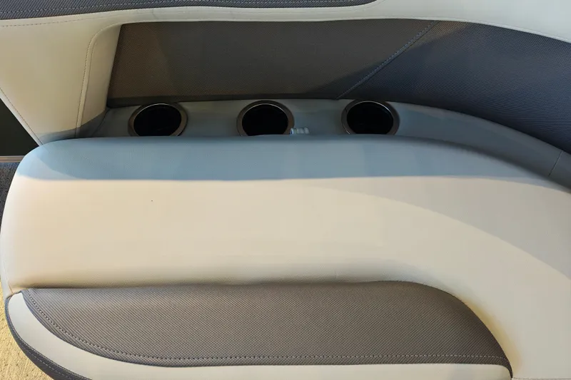 Slide: The Image of Interior seating with cup holders in 2027 Sun Tracker Bass Buggy 16 XL Select. - 30