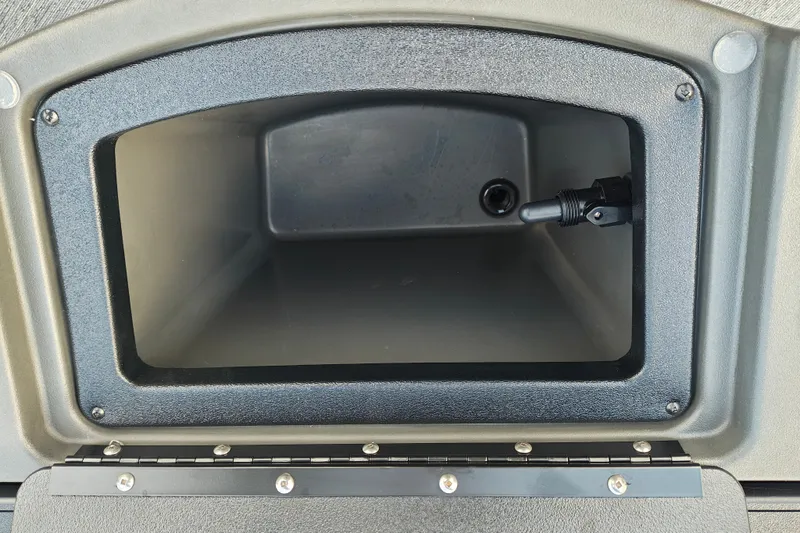 Slide: The Image of Storage compartment of 2027 Sun Tracker Bass Buggy 18 DLX boat. - 17