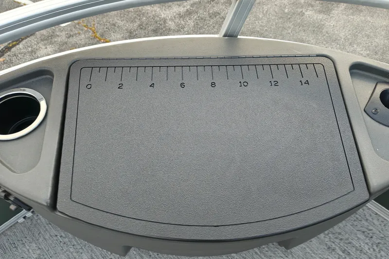 Slide: The Image of Measuring board on 2027 Sun Tracker Bass Buggy 18 DLX pontoon boat. - 35