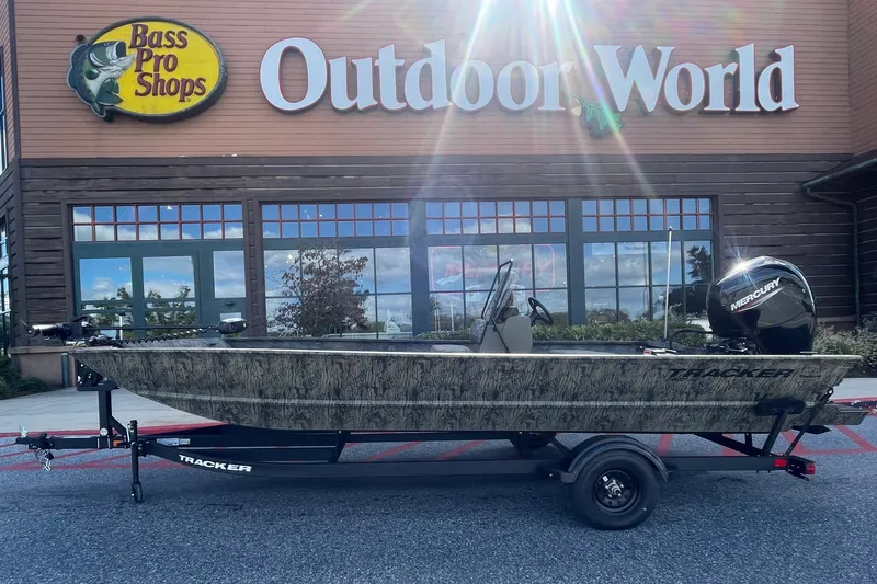 The Image of 2027 Tracker Grizzly 2072 CC boat outside Bass Pro Shops Outdoor World. - 0