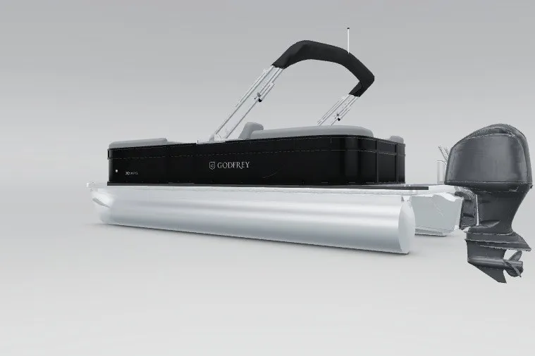 Slide: The Image of 2027 Godfrey Xperience 2286 SBX pontoon boat with sleek design and modern features. - 144